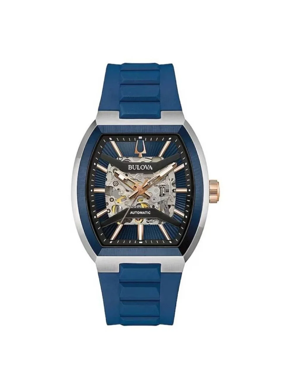 NWT Bulova Maquina Automatic Blue Dial Men's Watch